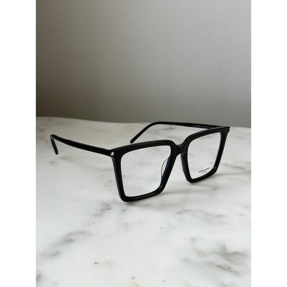 NEW Saint Laurent SL474 Opt Black Square Frames - Picture 5 of 9